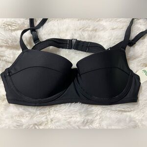 NWT Aerie Black Underwire Bikini Top Size 32A